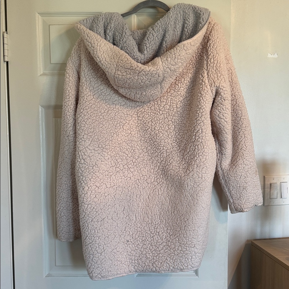 Urban Outfitters Teddy Jacket - Cream and Gray - Picture 4 of 7
